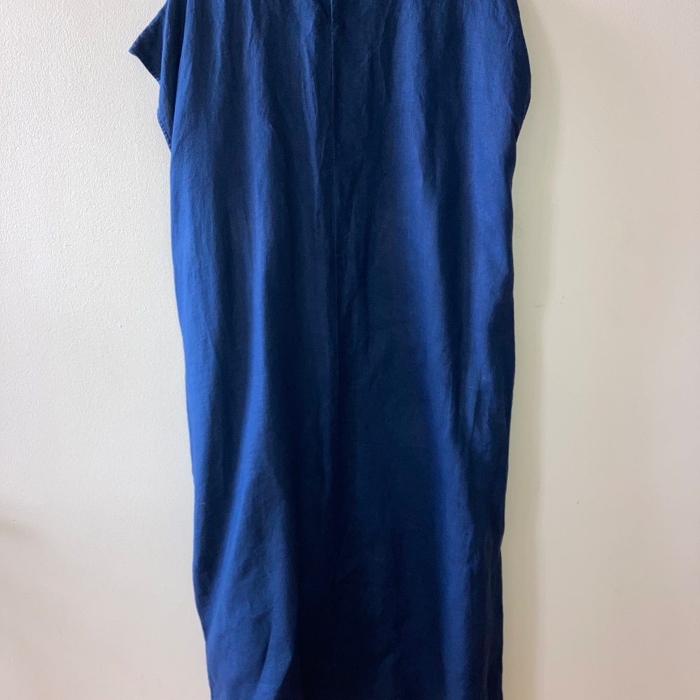 MIJI Navy Indigo Hemp Maxi Dress - Picture 6 of 7